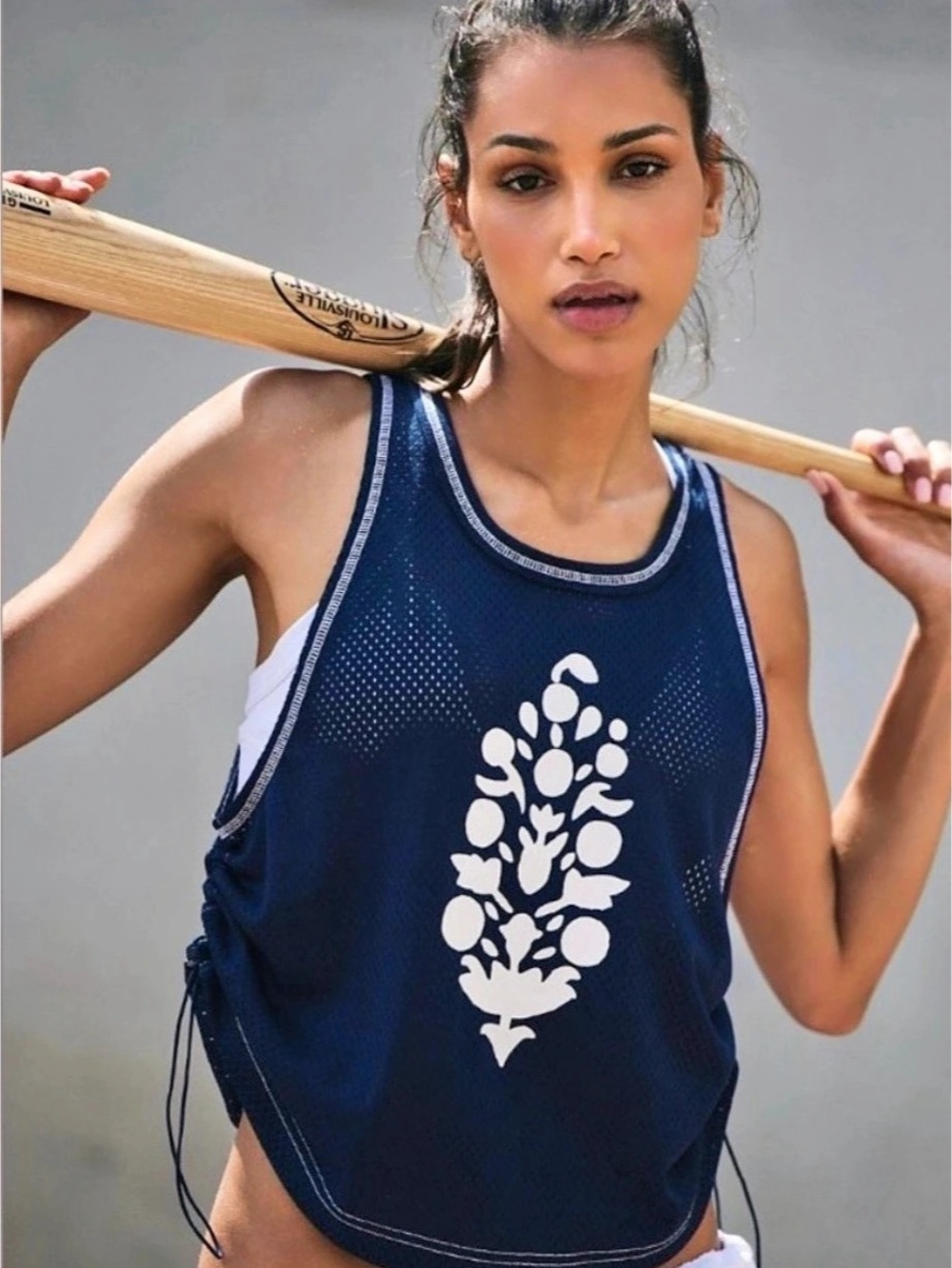 FP Movement Jersey Logo Tank size small Navy Blue